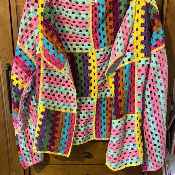 POL Multicolor Crochet Cardigan - Picture 5 of 7